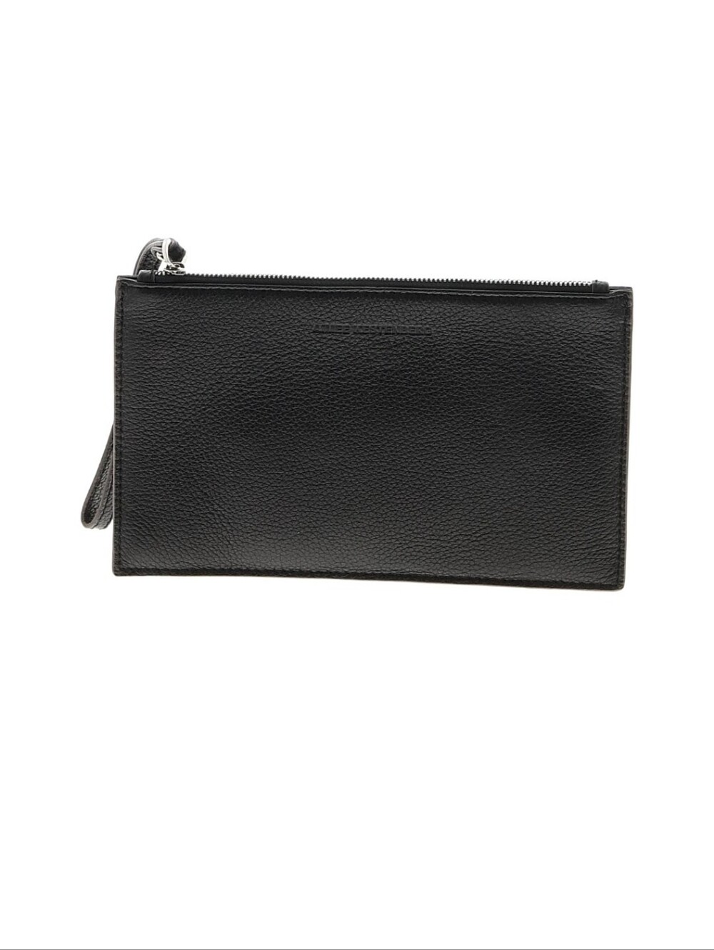 Aimee Kenstenberg Black Leather Zip Wristlet Pouch